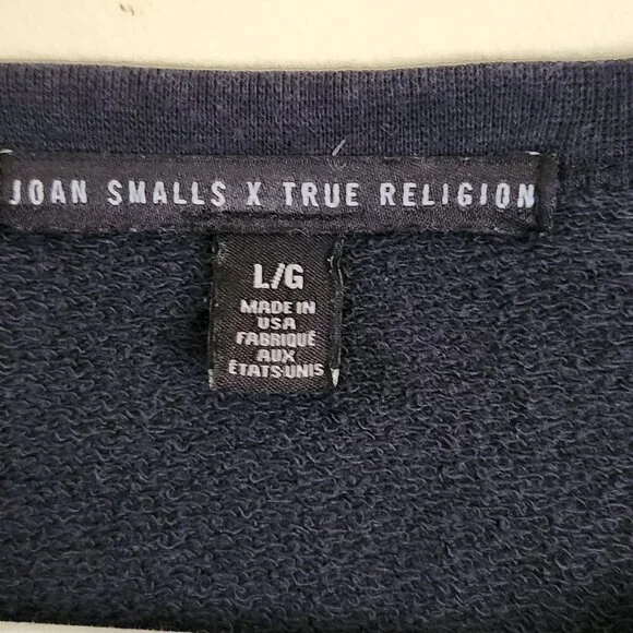 Joan Smalls X True Religion Don't Believe Me Sweatshirt Size L - Picture 6 of 8